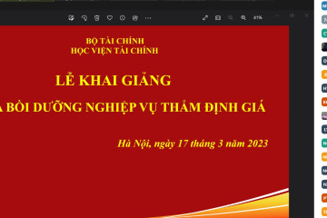 Mở lớp Nghiệp vụ Thẩm định giá Mở lớp Nghiệp vụ Thẩm định giá