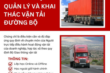 Thông báo tuyển sinh lớp Quản lý và Khai thác vận tải đường bộ ngày 19/9 Thông báo tuyển sinh lớp Quản lý và Khai thác vận tải đường bộ ngày 19/9